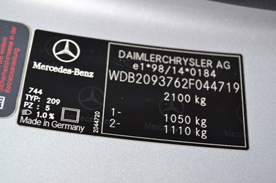 Lot 217 - 2003 Mercedes-Benz CLK 55 AMG