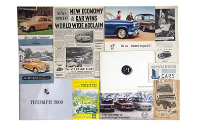 Lot 3 - Quantity of Triumph and Standard Sales Brochures