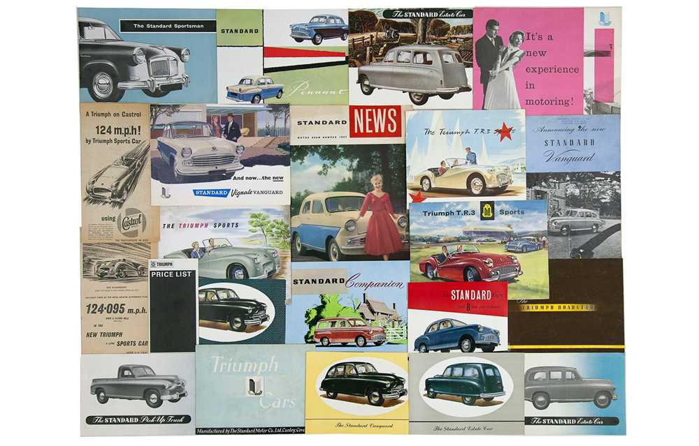 Lot 3 - Quantity of Triumph and Standard Sales Brochures