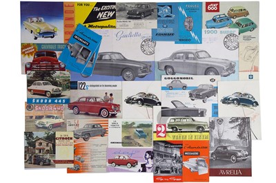 Lot 9 - Quantity of International Manufacturer Sales Brochures