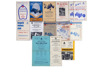 Lot 18 - Quantity of Bugatti Owners Club / Prescott Speed Hillclimb Souvenir Programmes