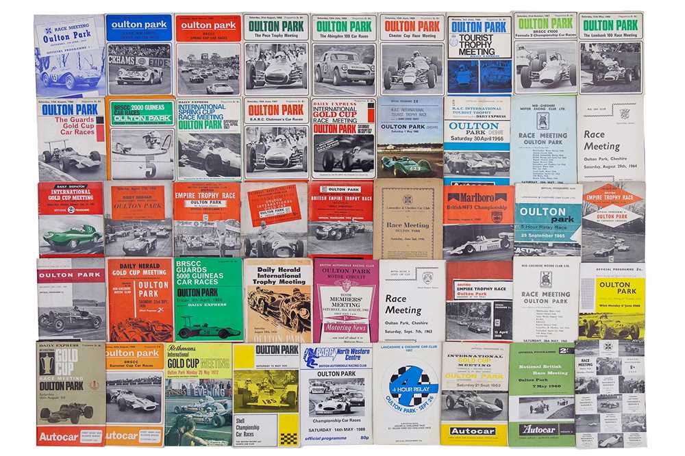 Lot 19 - Quantity of Oulton Park Race Meeting Souvenir Programmes