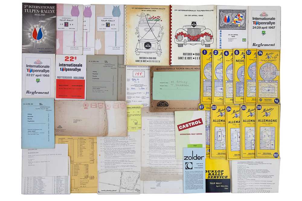 Lot 30 - International Tulip Rally Paperwork