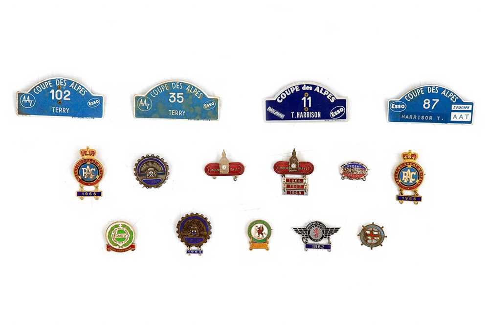 Lot 46 - Quantity of Rallying Competitor Lapel Badges