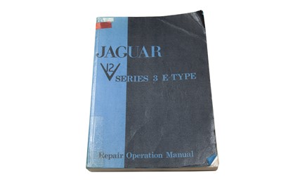 Lot 123 - Jaguar E-Type Series 3 V12 Repair Operation Manual