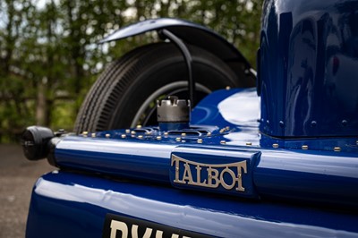 Lot 75 - 1937 Talbot BD75 Sports Special
