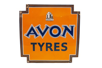 Lot 67 - Avon Tyres Enamel Sign