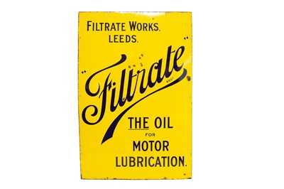 Lot 68 - Filtrate Oils Enamel Sign