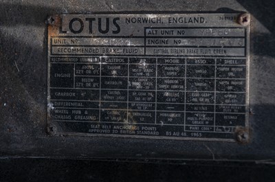 Lot 1 - 1973 Lotus Elan +2 130S/5 'John Player Special'