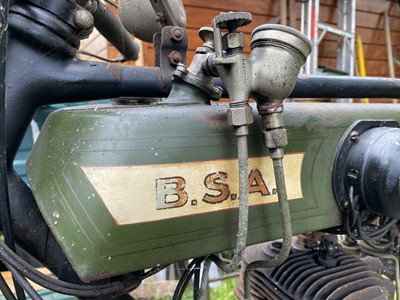 Lot 80 - 1924 BSA H25 with BSA model 7 Sidecar