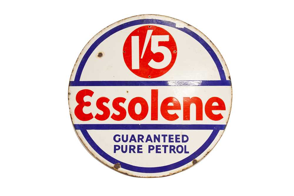 Lot 8 - Esso 'Essolene' Enamel Sign
