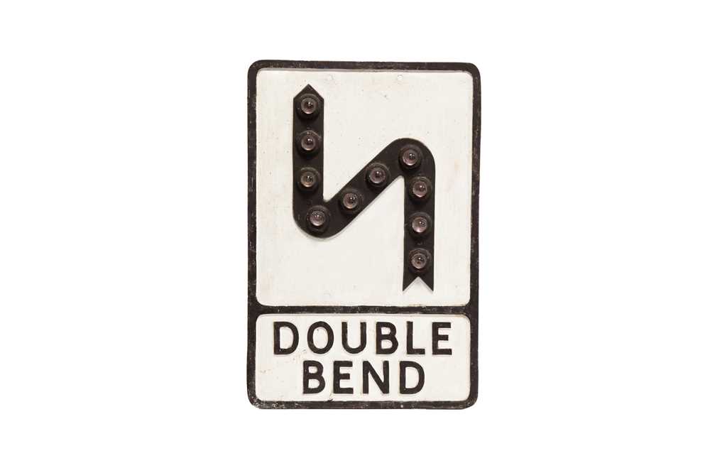Lot 15 - 'Double Bend’ Cast Road Sign