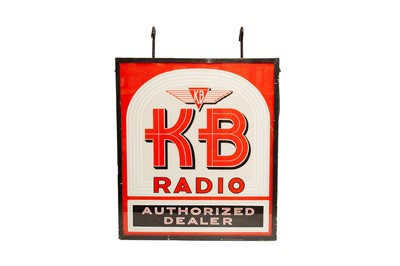 Lot 22 - ‘KB Radio - Authorised Dealer’ Illuminated Lightbox