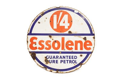 Lot 30 - Esso 'Essolene' Enamel Sign
