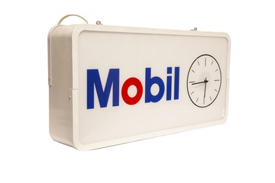 Lot 31 - Large Mobil Double-Sided Electric Garage Clock