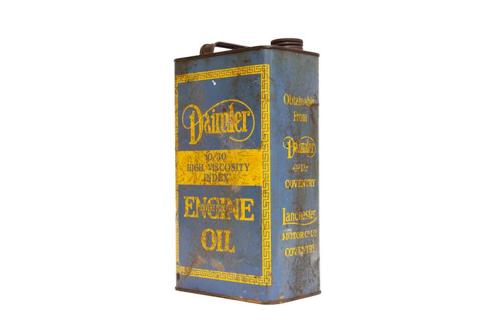 Lot 33 - Daimler and Lanchester Engine Oil Can