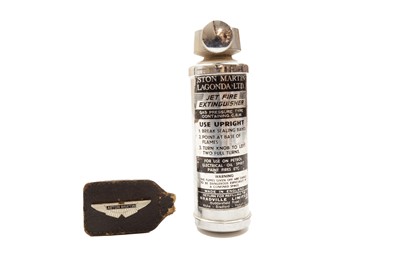 Lot 45 - Aston Martin Fire Extinguisher and Key Fob