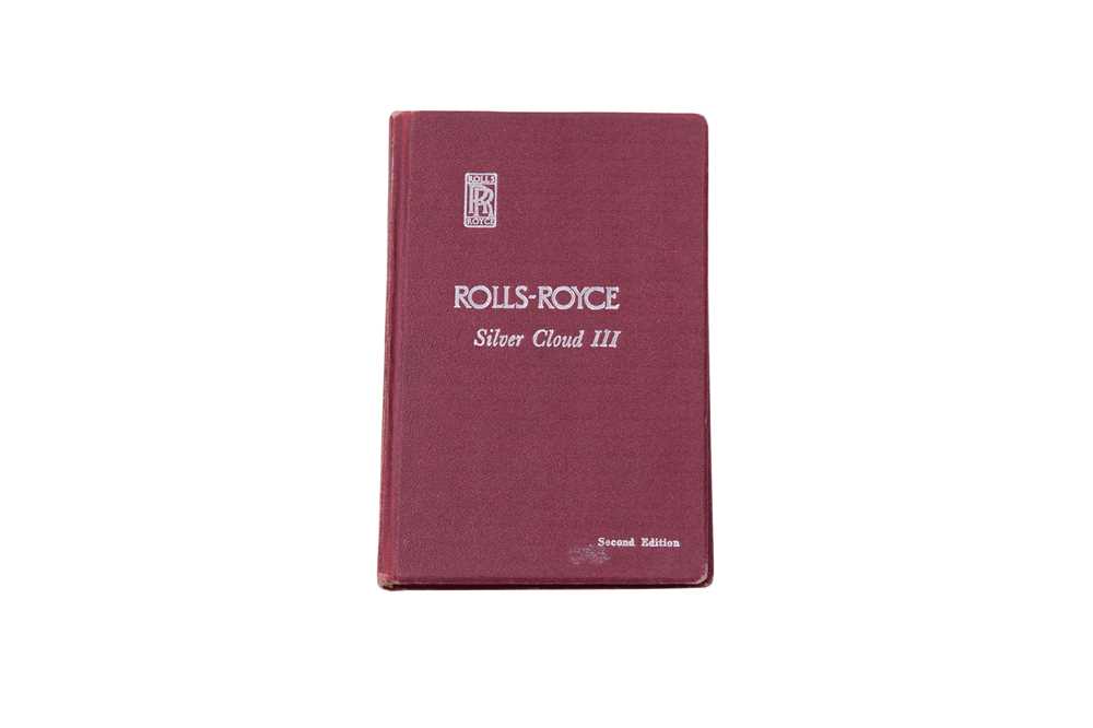 Lot 93 - Rolls-Royce Silver Cloud III Instruction Book