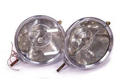 Lot 102 - Pair of Rare Marchal Headlamps