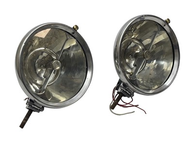 Lot 102 - Pair of Rare Marchal Headlamps