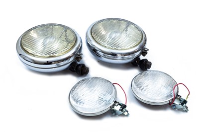 Lot 168 - Two Cibie Fog Lamps and Two Sirran Reversing Lamps (Boxed)