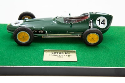 Lot 175 - Lotus 16 Grand Prix Car 1:18 Scale Model In Display Case