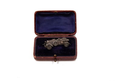 Lot 177 - A Silver-Plated Bronze W.O. Bentley Brooch
