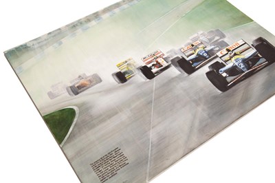 Lot 187 - 1993 Formula One Donington European Grand Prix Original Artwork by B.D. Taylor