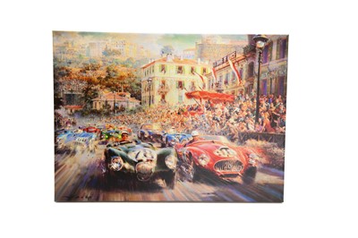 Lot 192 - ‘Monaco 1952’ Deluxe Stretched Canvas Giclee Artwork by Alfredo De La Maria