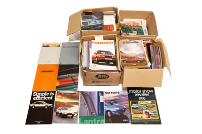 Lot 201 - Four Boxes of Contemporary Sales Brochures