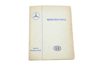 Lot 205 - Rare Mercedes Benz GB ‘Silver Arrows’ Racing Team Press Folder