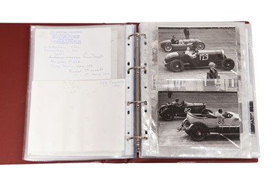 Lot 223 - An Album of Photographs Depicting Pre-War Motor Racing