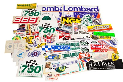 Lot 230 - Quantity of Motorsport and Rally Decals