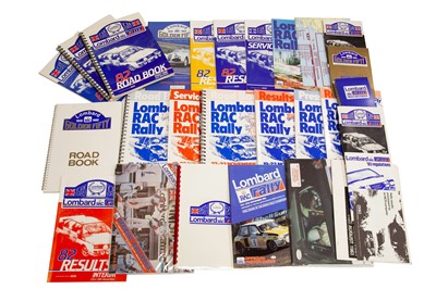 Lot 238 - RAC Lombard Rally Competitors Booklets and Other Paperwork, 1982-1983