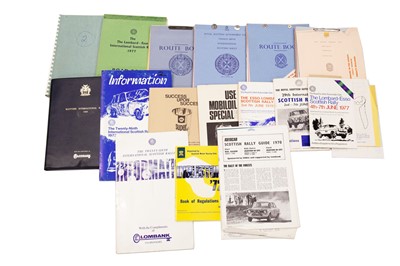 Lot 247 - Scottish Rally (1965 to 1978) Booklets, Programmes and Other Paperwork