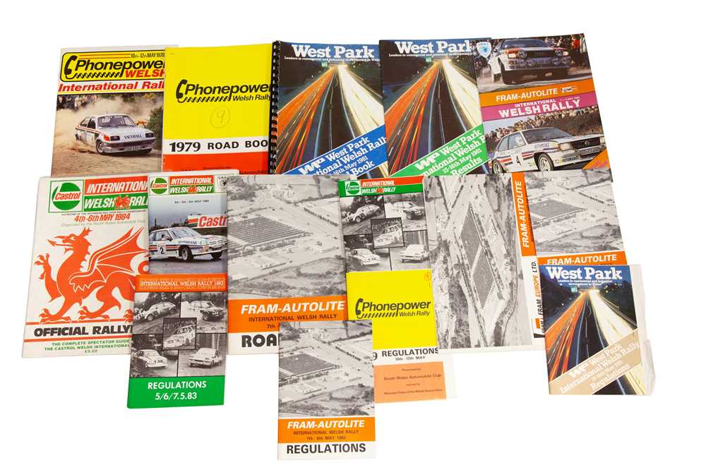 Lot 258 - Welsh Rally Paperwork, 1979-1984