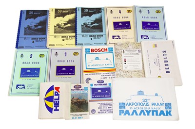Lot 262 - Acropolis Rally Paperwork and Ephemera, 1985-1992