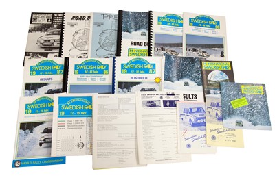 Lot 268 - Swedish Rally Paperwork, 1968-87