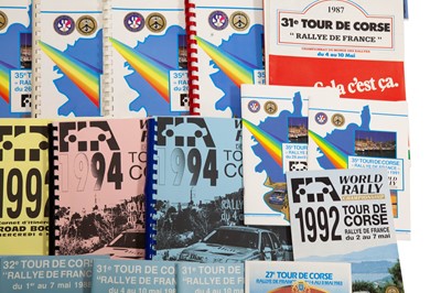 Lot 271 - Tour De Corse Rally (France) Paperwork