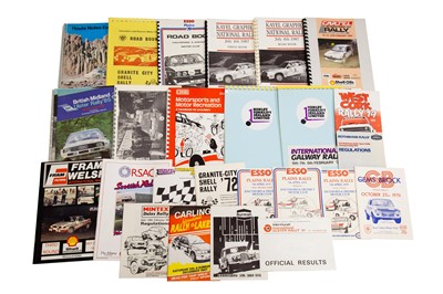 Lot 281 - Quantity of Primarily British Rally Event Paperwork