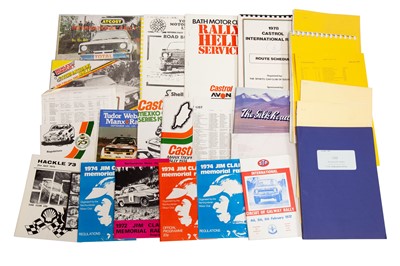 Lot 289 - Quantity of British Rallying Paperwork