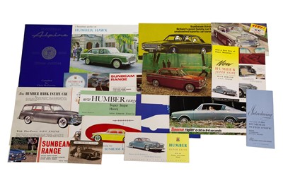 Lot 337 - Quantity of Sunbeam and Humber Sales Brochures