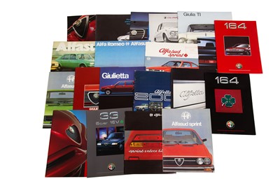 Lot 339 - Quantity of Alfa Romeo Sales Brochures