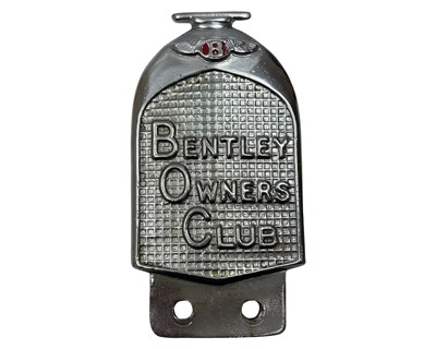 Lot 634 - Bentley Owners Club Car Badge