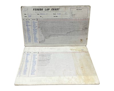 Lot 607 - An Original 1973 Team Lotus JPS Ring Bound Large-Format Lap Chart