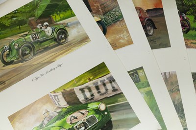 Lot 599 - Quantity of MG Car Club 50 Year Anniversary Commemorative Posters