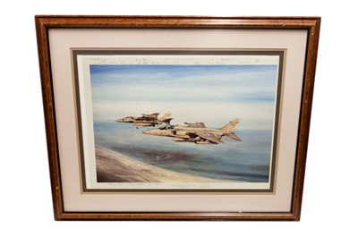 Lot 478 - ‘The Longest Minute’ - RAF Jaguars Over Kuwait, by Michael Rondot