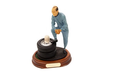 Lot 480 - Stirling Moss Cold Cast Porcelain Figurine