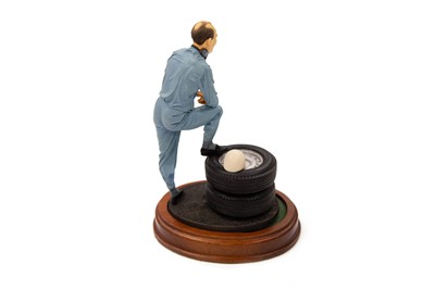 Lot 480 - Stirling Moss Cold Cast Porcelain Figurine