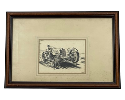 Lot 611 - Original Bugatti Artwork by Speirs